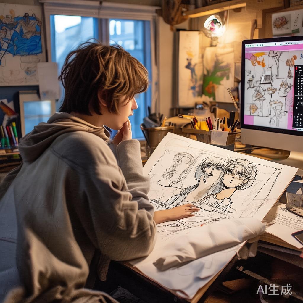 在创作过程中，我不断地反思自己