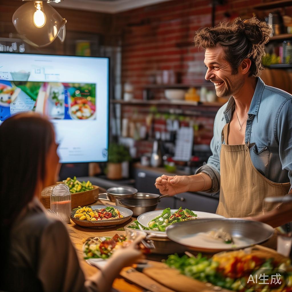 这位美食达人通过设置互动式内容