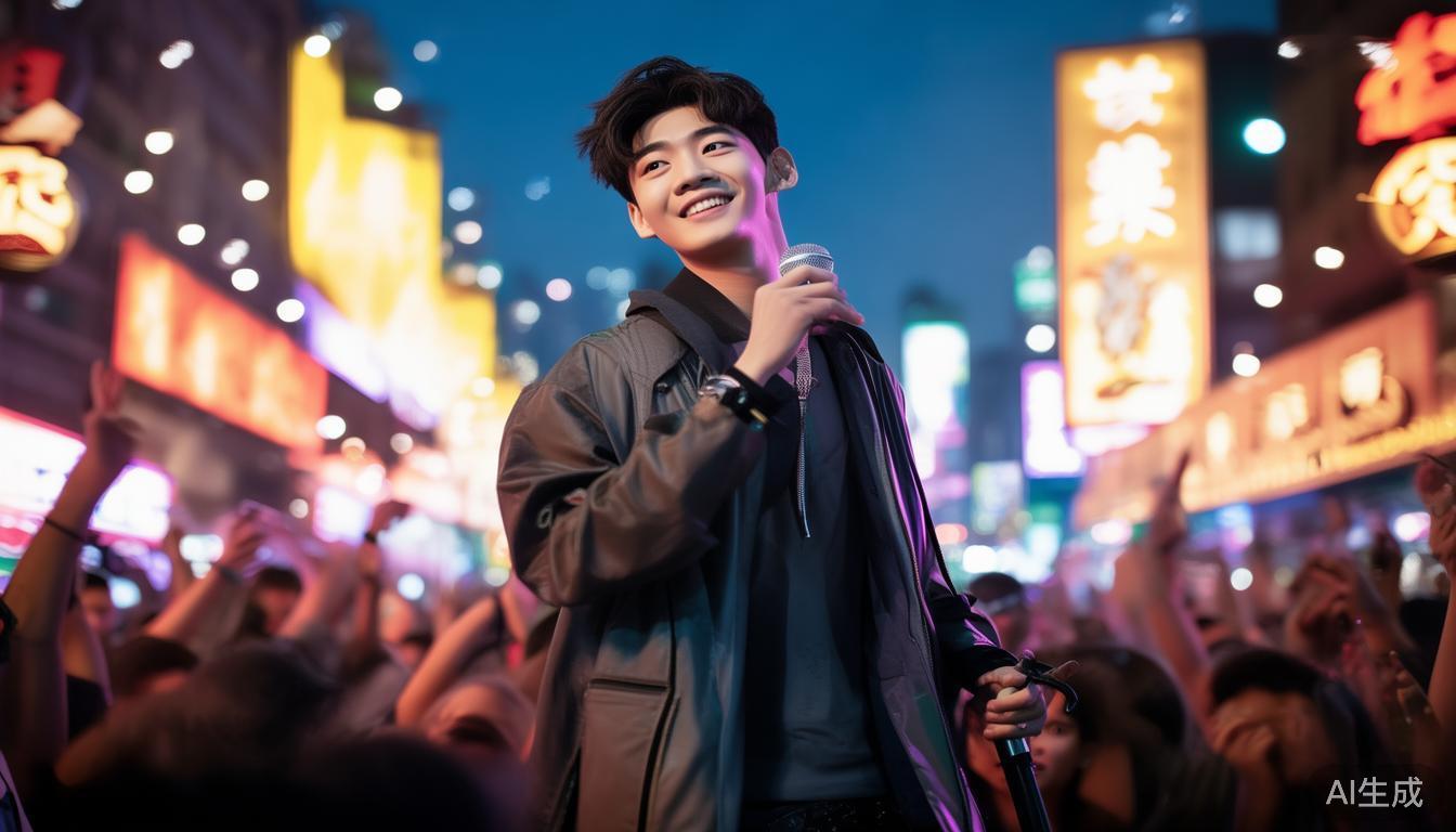 最终，阿伟的梦想成真了。他带着