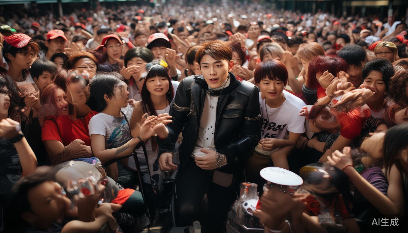 以某明星为例，他在快手上拥有大