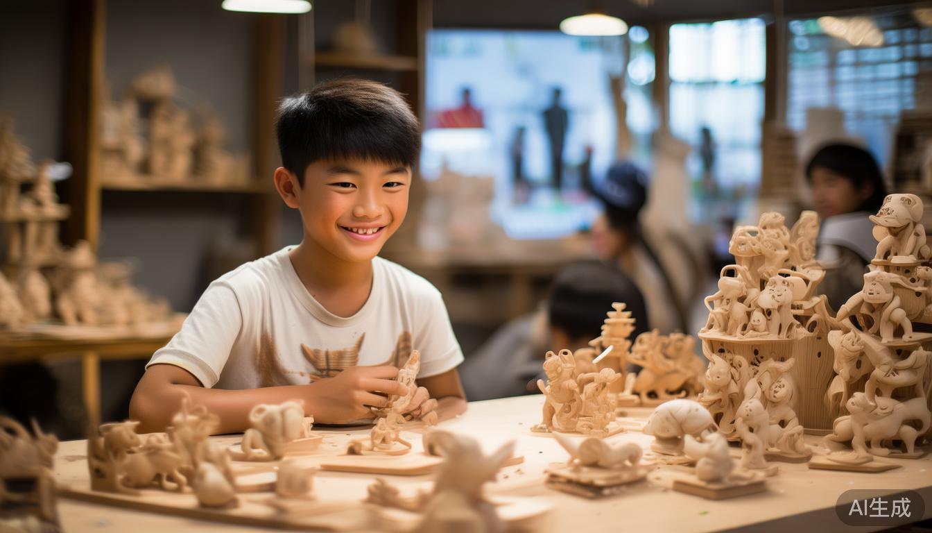 小明是一位喜欢制作手工艺品的少